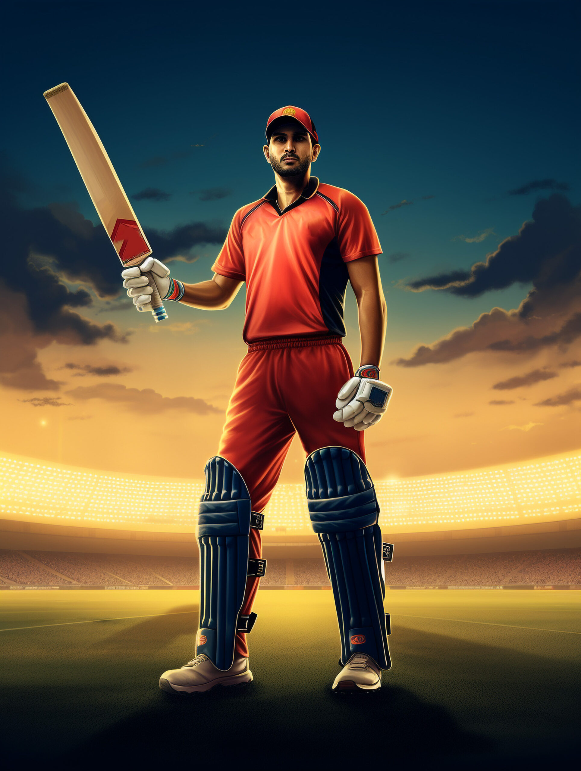 cricket-equipment-digital-art